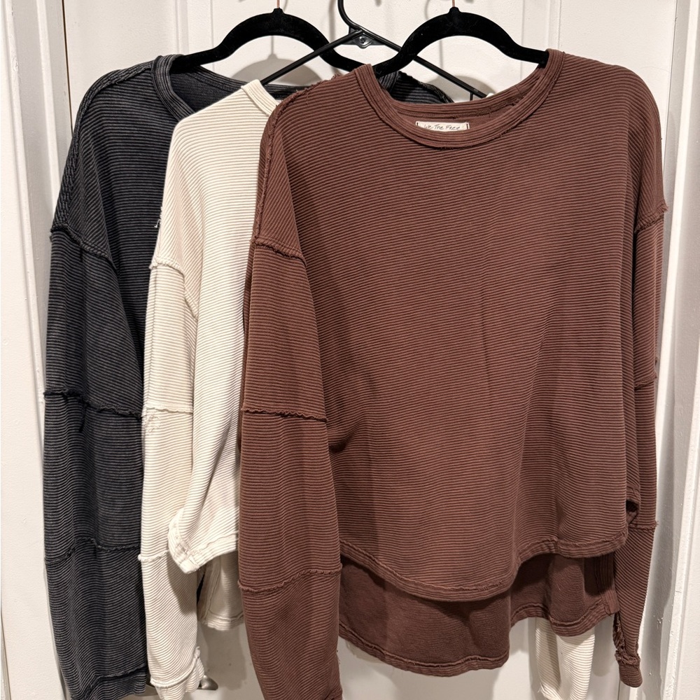 Free People Total Eclipse Tee - Black, Cream, Brown